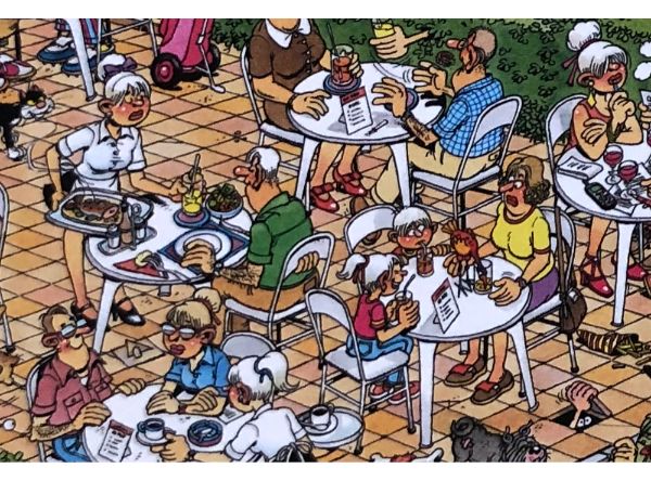 Puzzle Jan van Haasteren 'The Park' - opakující se prvek - De Handjes -2