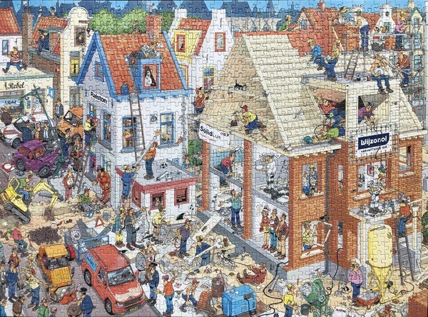 jan van haasteren samen bouwen puzzel af