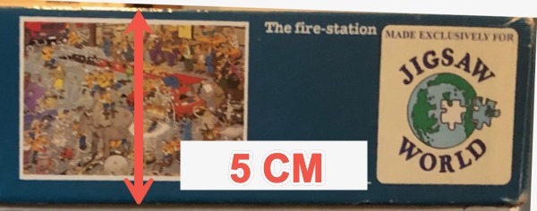 Jan van Haasteren doos hoogte Uitgave Jigsaw world