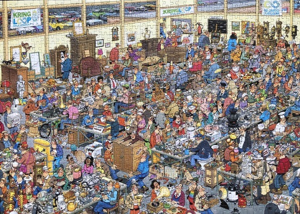 Jan van Haasteren ‘Stichting kringloopcentrum Spullenhulp’ puzzel af